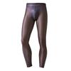 Leggings Trasparenti da Uomo Collant Sexy Setosi Elasticizzati Calze Lucide Trasparenti Slim Ultra-Sottili Anti-Gancio Pantaloni con Tasca a U Convessa