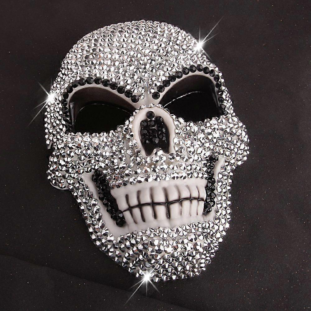 Diamond-Studded Skull Mask - Stylish Mask for Halloween Parties
