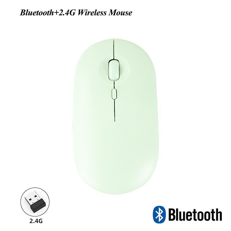 Rechargeable Wireless Mouse Bluetooth 2.4g Usb Mouse Ultra-thin Silent Gaming Mice For Ipad Macbook Tablet Computer Laptop Pc
