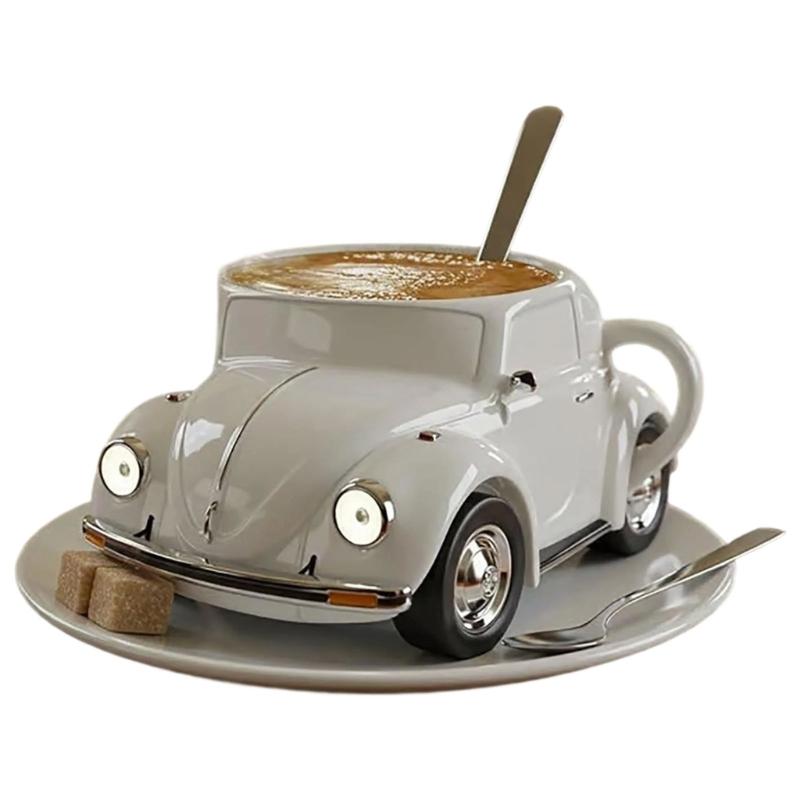 Resin Coffee Cup with Handle Stainless Steel Insulated Inner Spill Resistant Mug For Gifting Birthday Holiday Event