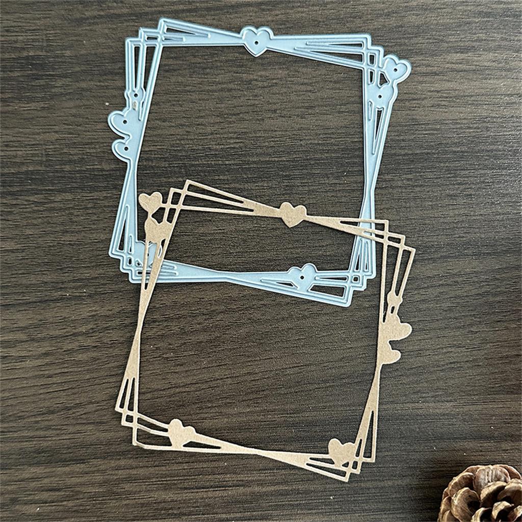Heart Frame Metal Die Cuts Carbon Steel Cutting Dies Embossing Stencils for Card Photo Journal Scrapbooking Decorations