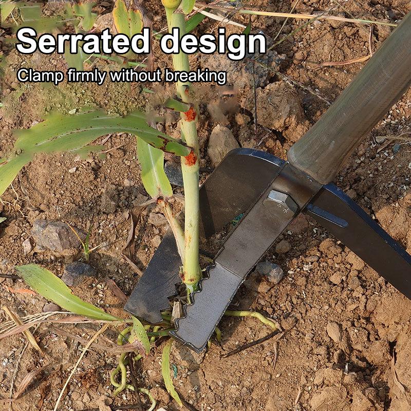 Heavy-Duty Root Remover Garden Tool Designed For Efficient Manual Plant Root Removal Of Corn Stalks And Soybean Root
