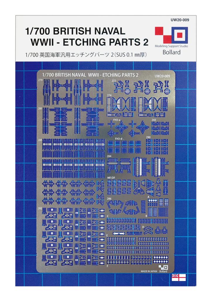 Royal Navy Etching Parts 2 1/700 (WW2) General-purpose (Radar)