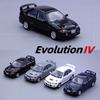 1/64 Mitsubishi Lancer Evolution IV Чотири Колеса Металева Модель Спортивного Автомобіля Литий Метал Гонковий Автомобіль Модель Транспортного Засобу Масштабна Модель Подарунок для Дітей