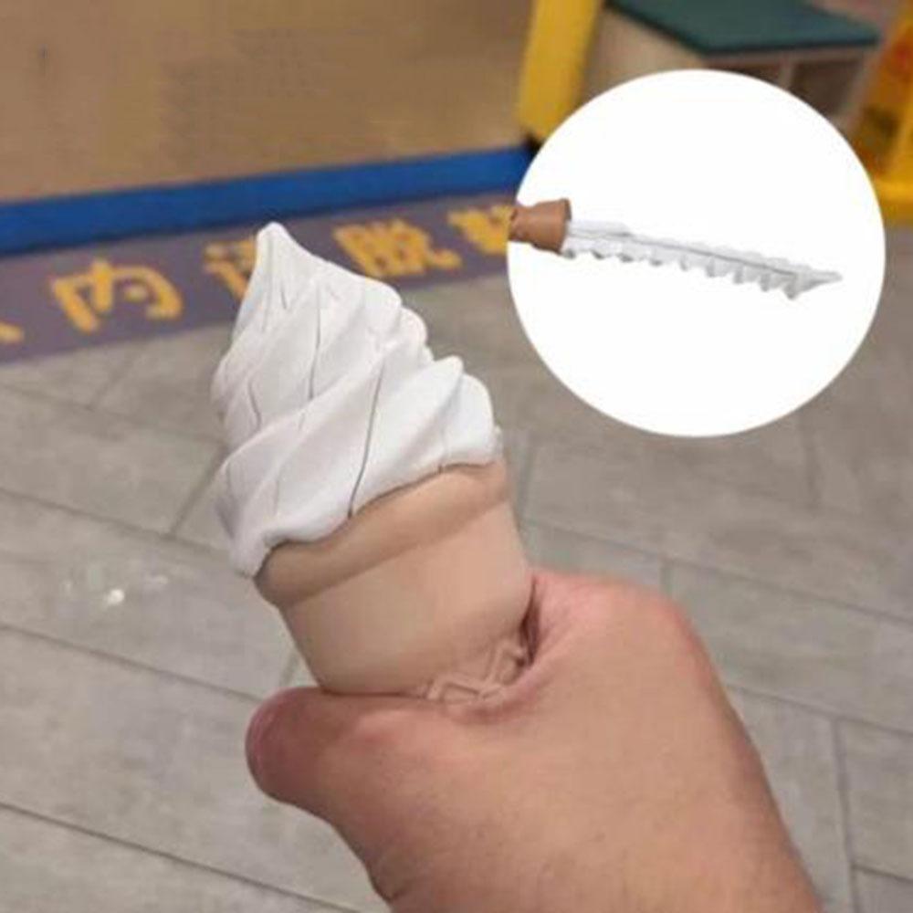 Funny Retractable Toy 3D Printed Extendable Prank Toy Telescopic Ice Cream Toy  Cosplay