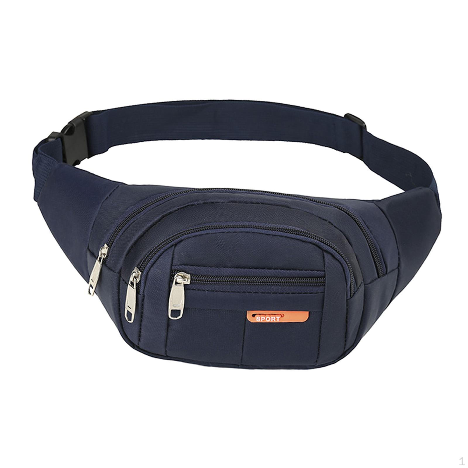 Повседневная сумка на пояс для бега для пеших прогулок и пробежек с регулируемыми функциями тёмно-синий 798₽