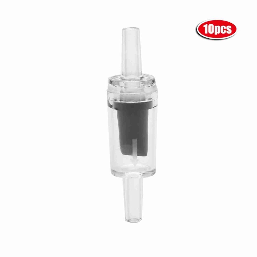 10Pcs Set Pump Accessories Pipe Fitting Check Valve Multicolor Plastic Non Return Valve Actuator Valve One Way Valve Aquarium