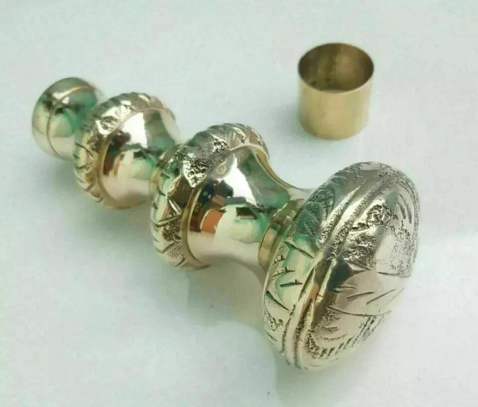 

Antique Brass Knob Handle only for Wooden Vintage Style Walking Stick Design золотой