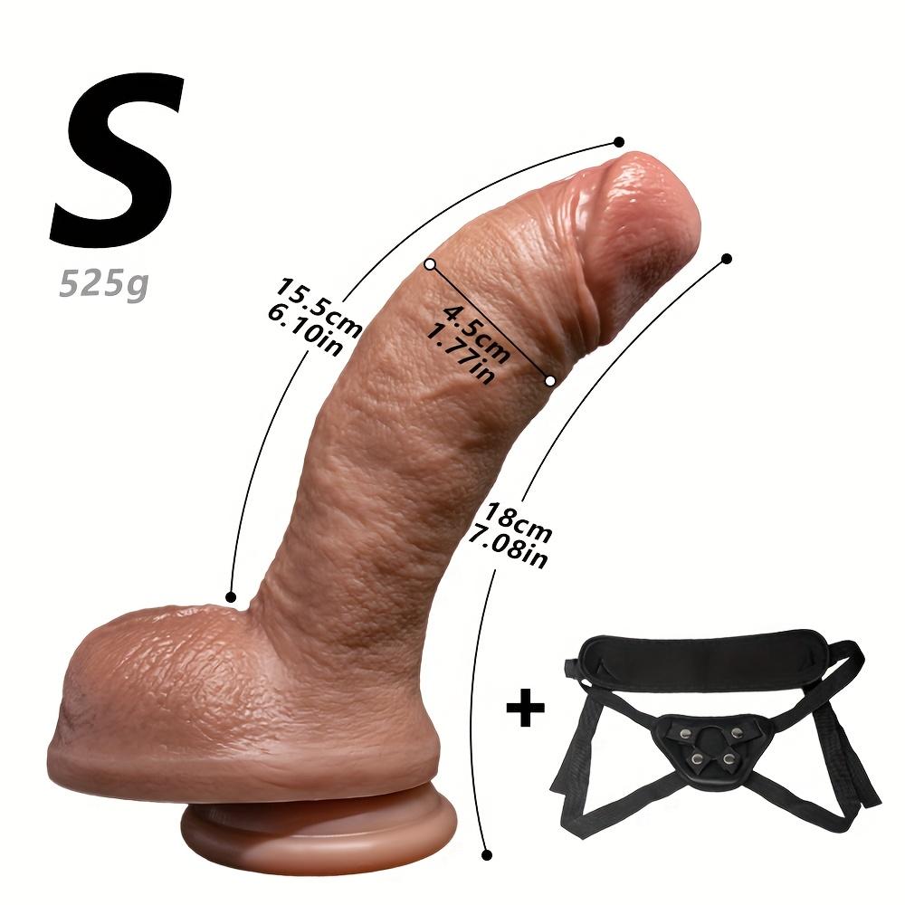 10.23 Inch Wearable Strap-On Dildo,Realistic Soft Silicone Sex Toy with Adjustable Harness,Strong Suction Cup,G-Spot & Anal Stimulator for Women