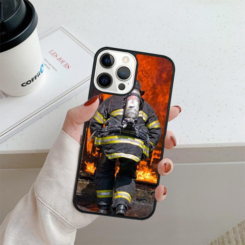 Fire Fighter Hero Phone Case For iPhone 17 Air 16 pro max 15 14 plus 12 13 Shell Cover coque