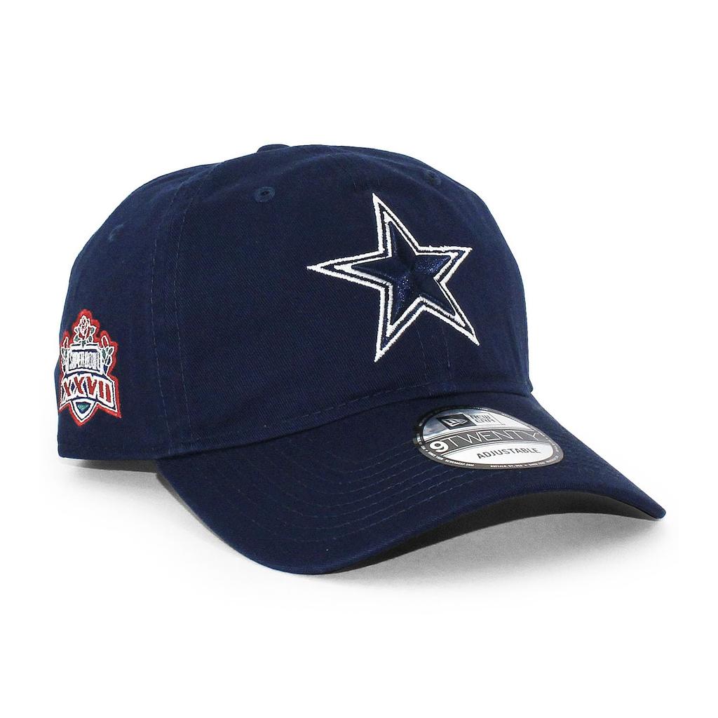 Super Bowl Model New Era Cap 9TWENTY Strapback Dallas Cowboys NFL SUPER BOWL XXVII STRAPBACK CAP DALLAS COWBOYS Navy 920 [Used]