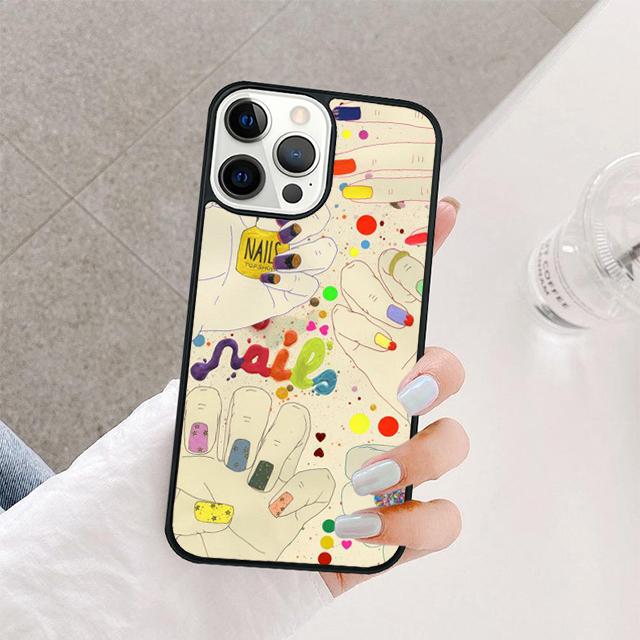 Nail Polish Mobile Phone Cases Cover For iPhone 17 Air 16 15 14 12 13 11 Pro MAX apple Plus Coque