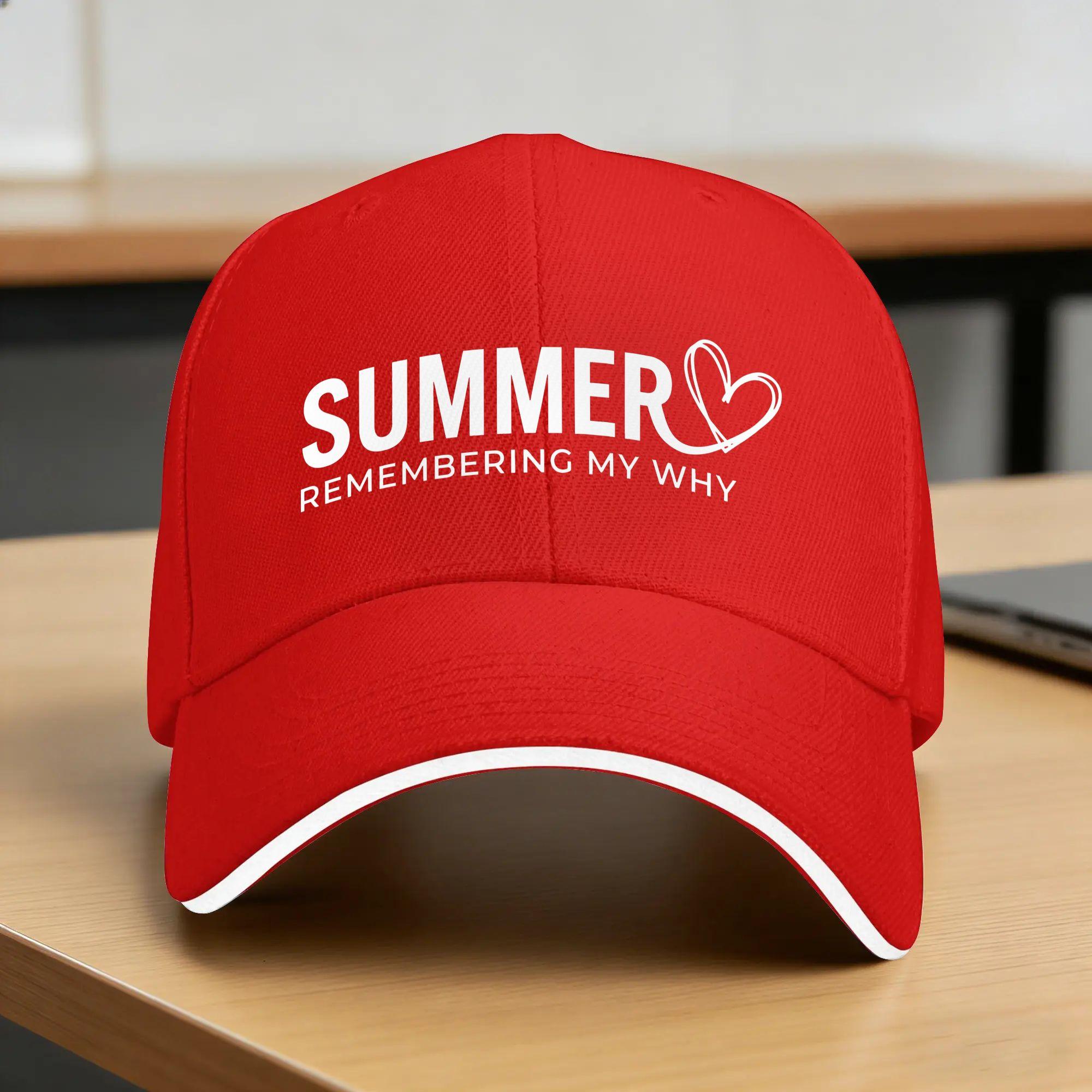 Summer Summer Remembering My Why Baseball Cap Outdoor Gym Vintage Print Sun Trucker Hat Unisex Unisex Wholesale Snapback Cap One Size
