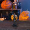 Resin Witch Statue, Halloween Decorative Figurine, Sculpture for Cabinet, Bookcase