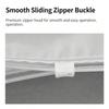 10Pcs Portable Travel Storage Bags, Waterproof Frosted Plastic Zipper Lock Self-Sealing Bags for Clothing Packaging