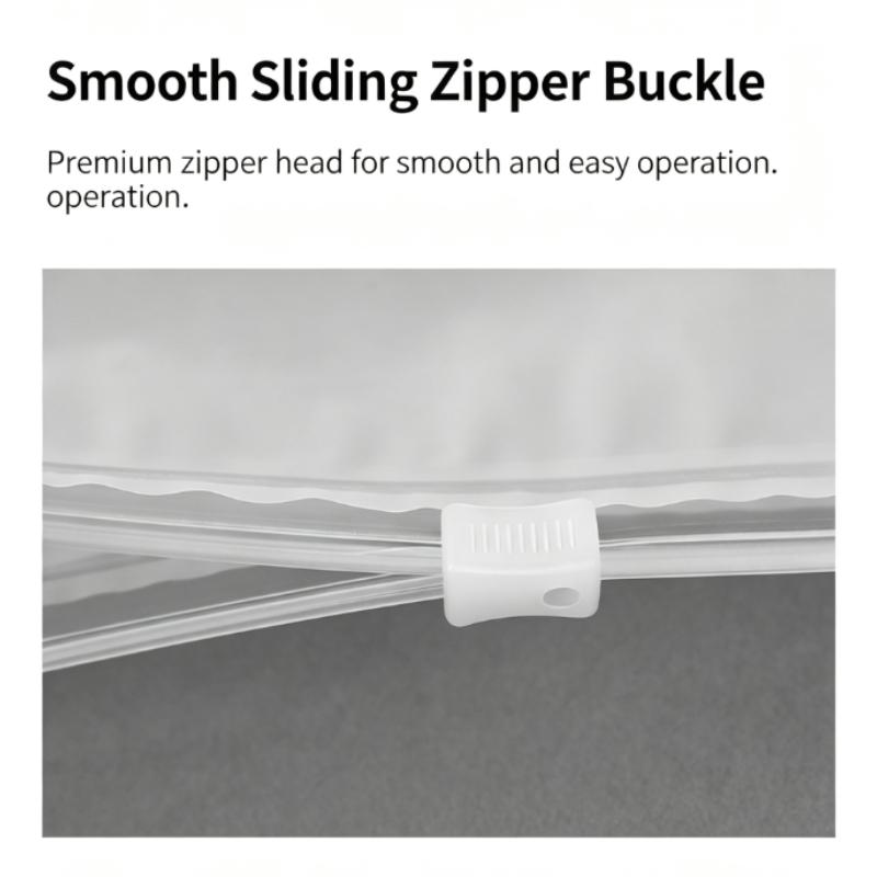 10Pcs Portable Travel Storage Bags, Waterproof Frosted Plastic Zipper Lock Self-Sealing Bags for Clothing Packaging