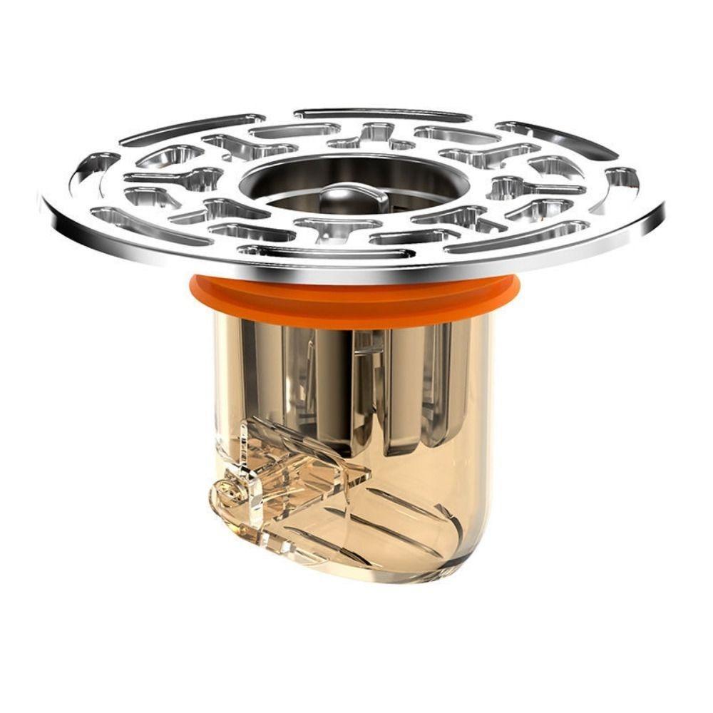 Self-Closing Floor Drain Core Odor Prevention Floor Strainer Cover Shower Drain Filter Bathroom