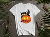 Comfort Colors Zwarte Kat Op Pompoen Voor Hoodie T-shirt Mannen Vrouwen Unisex AD128