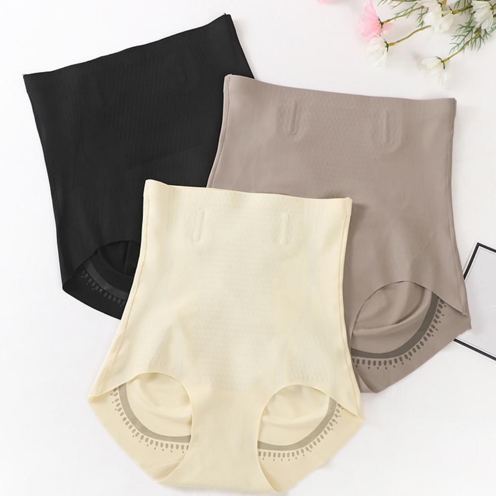 High Waist Butt Lifter Briefs Cotton Crotch Slimming Underpants Casual Postpartum Body Shaper  Lady