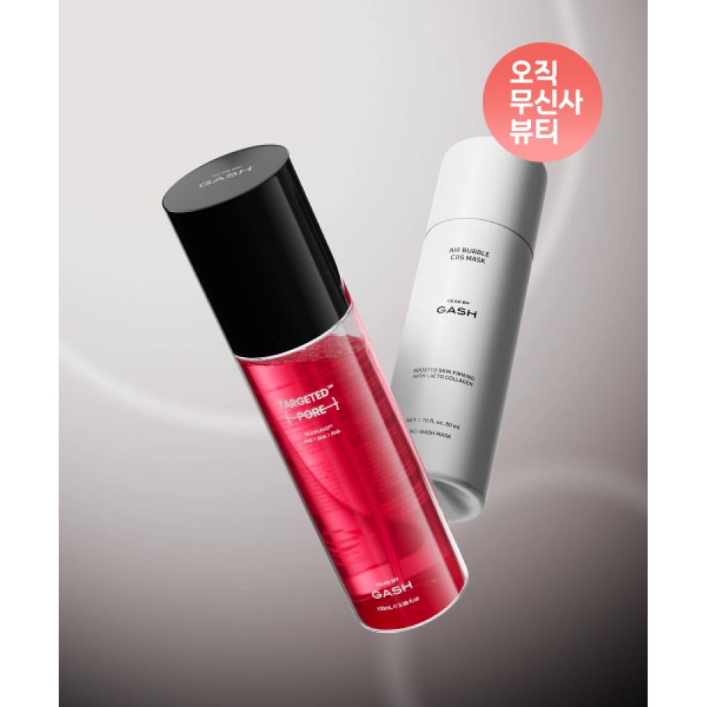 Gear By Gash [Pore Elasticity Concern Special Set] Air Bubble Cds Mask Pack Lift Boost  150 Sessions  +targeted Pore Toner  100ml NONE