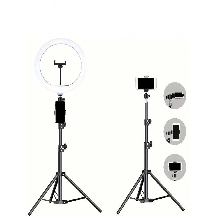 110cm tripod standı+O klips, 10 inç canlı yayın halka dolgu ışığı ve selfie canlı yayın artefaktı ile donatılmıştır