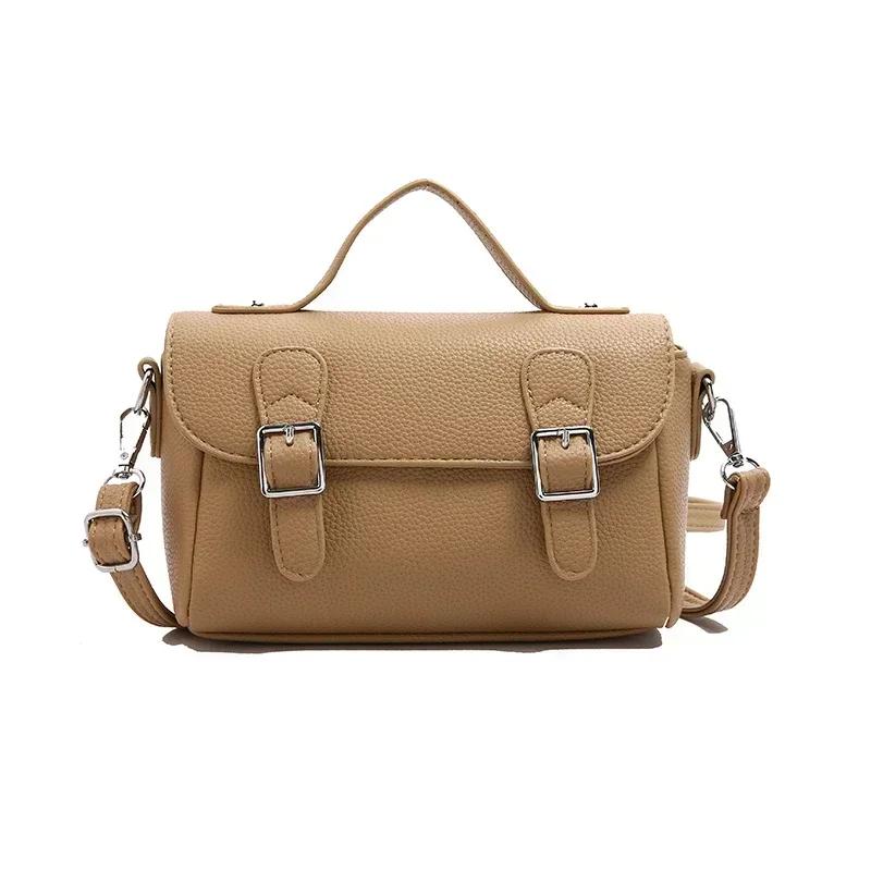 Versatile polyurethane shoulder bags for women monochromatic bags simple travel style casual fashion new styles