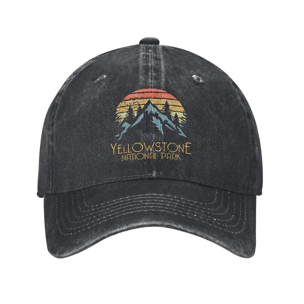 AYellowstone Dutton Ranch Oro Montana Cappellini da Baseball Vintage Denim Usurato Lavato Cappellino da Sole per Corsa Golf Regolabile Cappelli Ca
