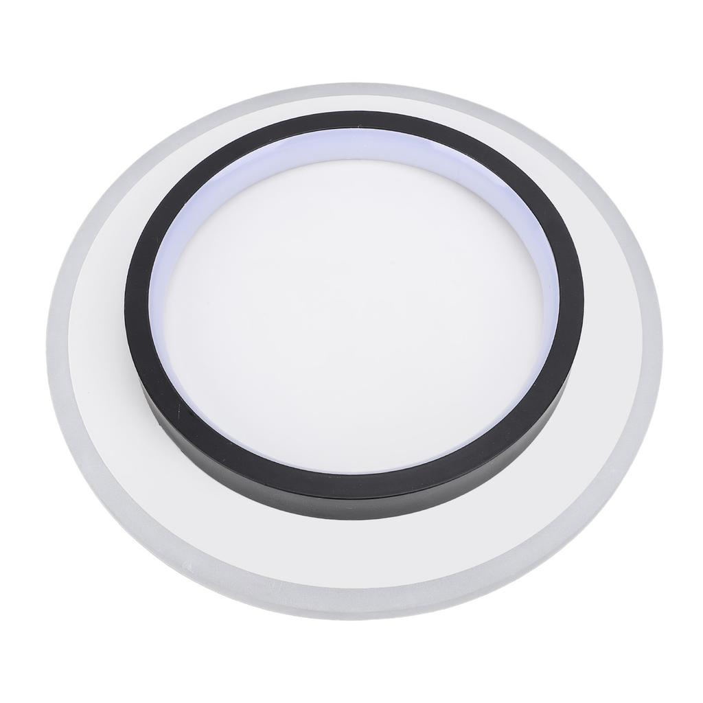 Modern LED Ceiling Light Flush Mount Round Fixture with Remote Control for Living Room Hallway Entry