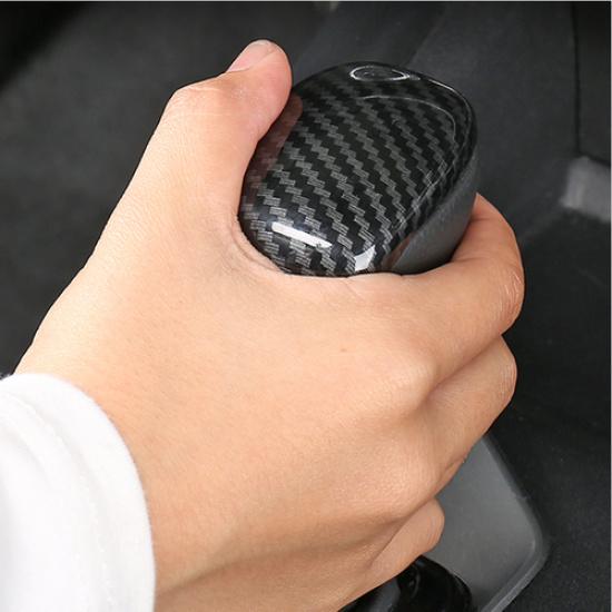 Carbon fiber look Gear Shift Knob Cover Trim 1pcs For Nissan Sentra -2024