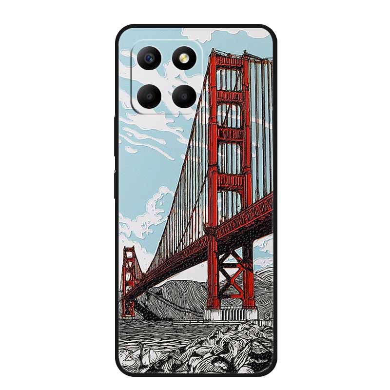 3D Emboss Case For Honor X7d 4G Phone Case X 7 d Coque Flowers Soft Silicone Back Cover For Honor X7d Case HonorX7d Fundas Shell