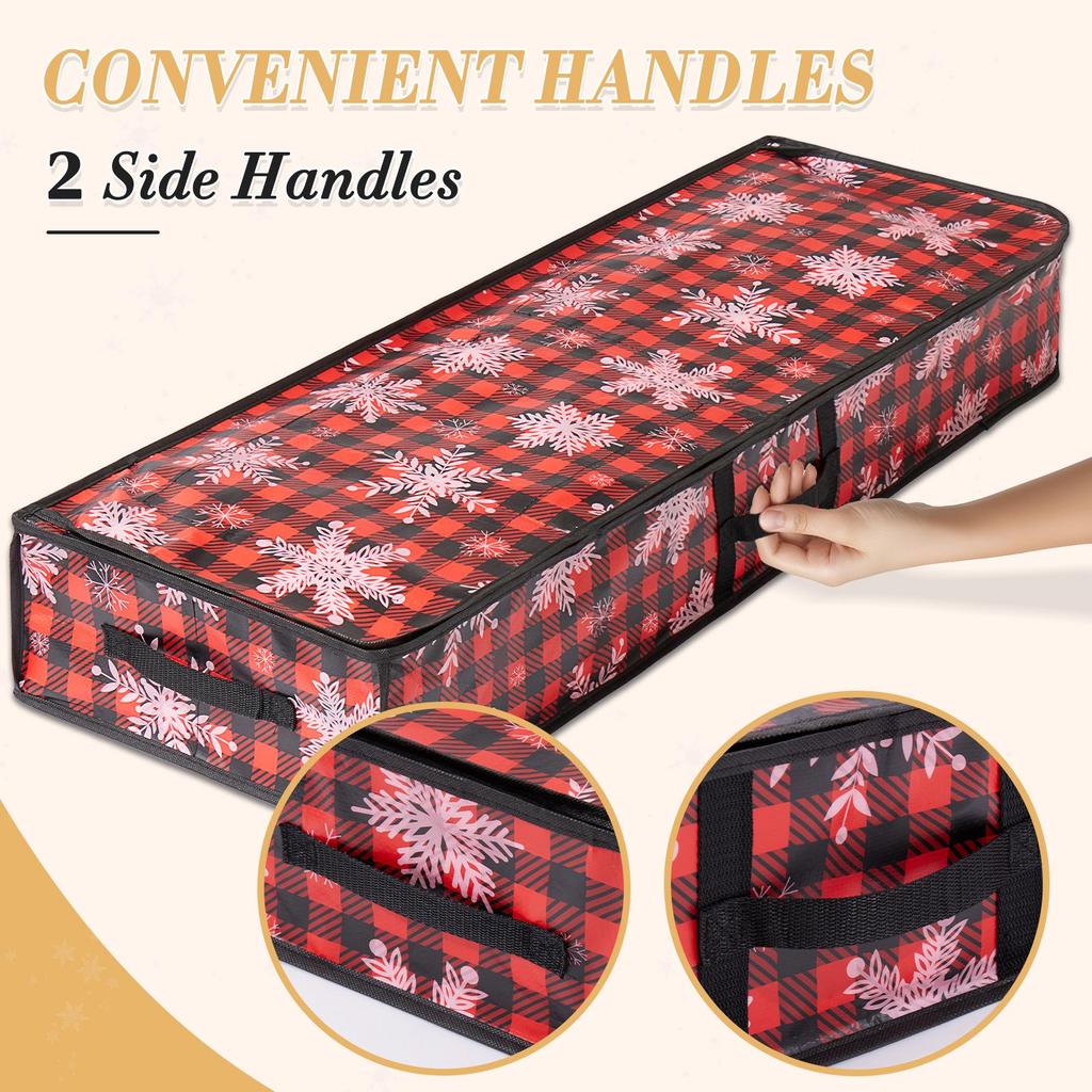 Saco de Armazenamento de Presentes de Enfeites de Árvore de Natal Transfronteiriço - Saco de Papelão Tecido PE para Debaixo da Cama