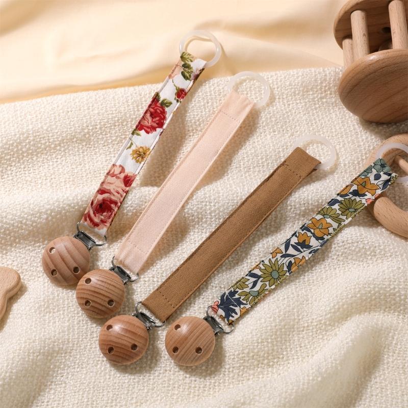 4Pcs Pacifier Clip Chain for Baby Infants Soothing Toy Lanyard Strap Dummy Holder Rope Prevent Loss and Contamination