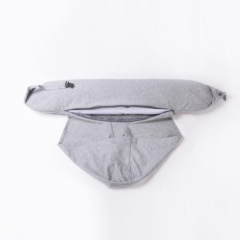 Particle U-Shaped Hooded Neck Pillow: Multi-functional, Light-Blocking, Breathable, for Airplane Nap & Lumbar Support