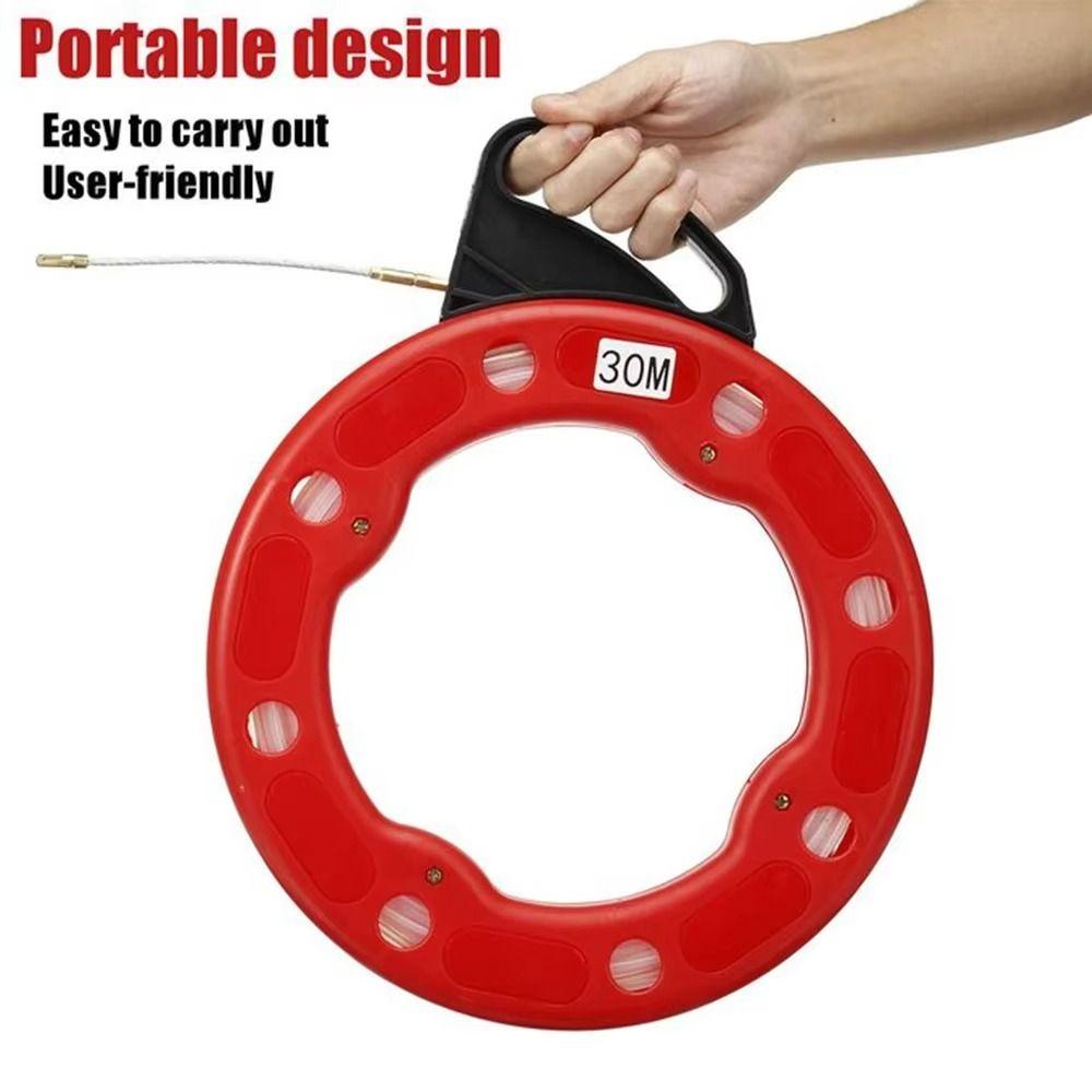 Red Electrician Wire Cable Threading Device Electrician Cable Puller  Cable Installation