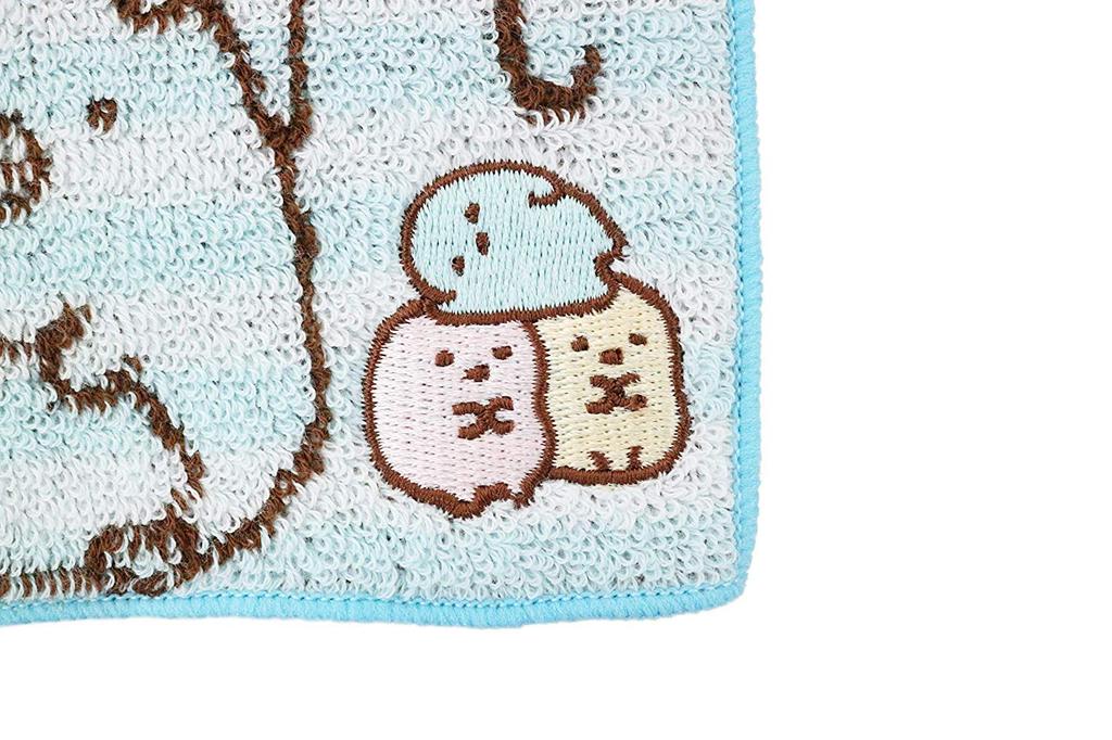 Marushin Half Handkerchiefs and Pocket Towels Featuring Sumikkogurashi and Sumikko Antibacterial and Deodorizing Perfect for and Elementary Perfect