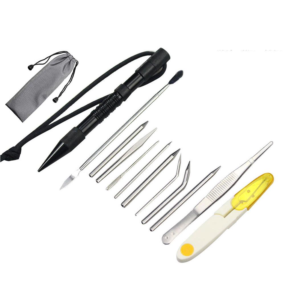 1Set Paracord Knitting Tool Set Aluminium Parachute Cord Needles Bracelets DIY Weave Tool Umbrella Rope Different Size Tools