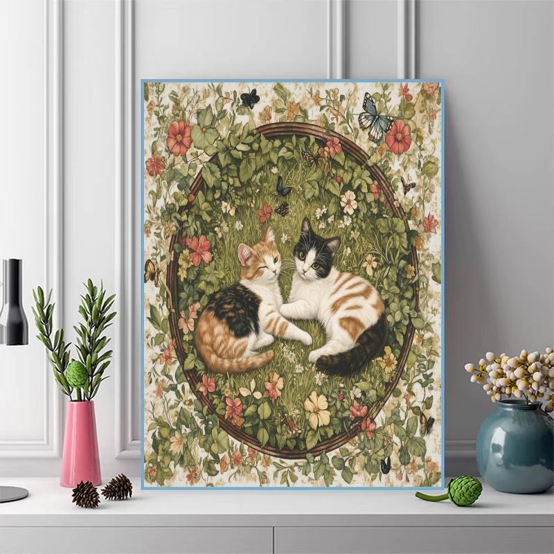 Beautiful calico cat Pattern 3pcs 100% Round Full Drill 5D DIY Diamond Painting Embroidery Cross Stitch Rhinestone Décor