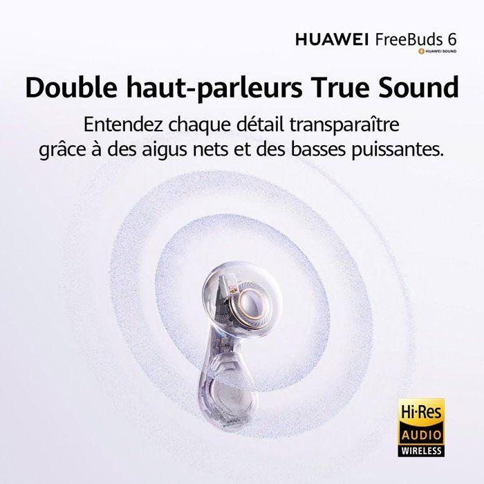 Ecouteurs sans fil - Huawei - Freebuds 6 - Blanc