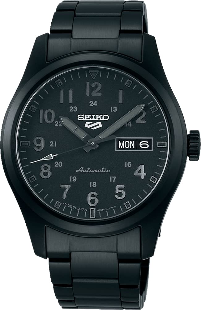 SEIKO 5 SPORTS Field Street Style Automatic Mechanical Distribution Limited Model Watch Seiko 5 Sports Made in Japan SRPJ09 Full Black [Seiko] Men's