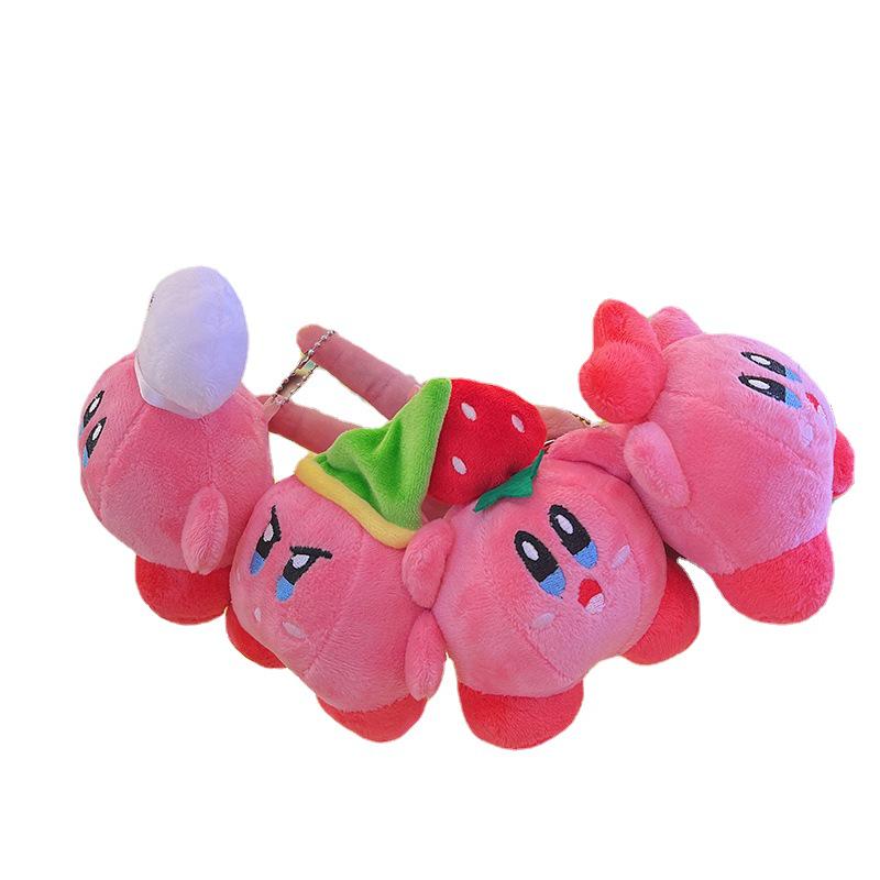 Kirby of the Stars Backpack Pendant and Keychain: Cute Cartoon Plush Doll Charm
