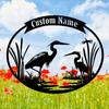 Unique Exclusively Designed Custom Metal Wall Art Ostrich Pattern Versatile Indoor Outdoor Party Holiday Gift