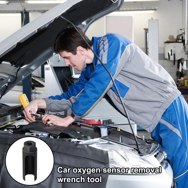 Sauerstoffsensor Steckschlüssel Stahl Universal 22mm O2 Sensor Nuss Rutschfest Automobil Sauerstoffsensor Distanzstück Für Drahtdurchführung