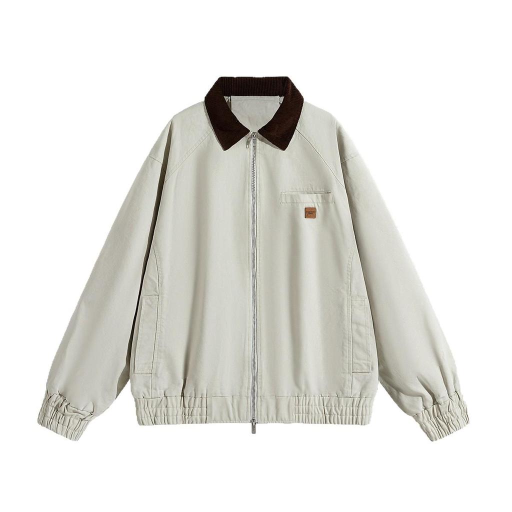 Comfortable Versatile Coat Minimalist Cotton Jacket Men 2026 Jacket Washed Do Old Loose Lapel Men's Spring and Autumn Breathable Work Casual Jacket