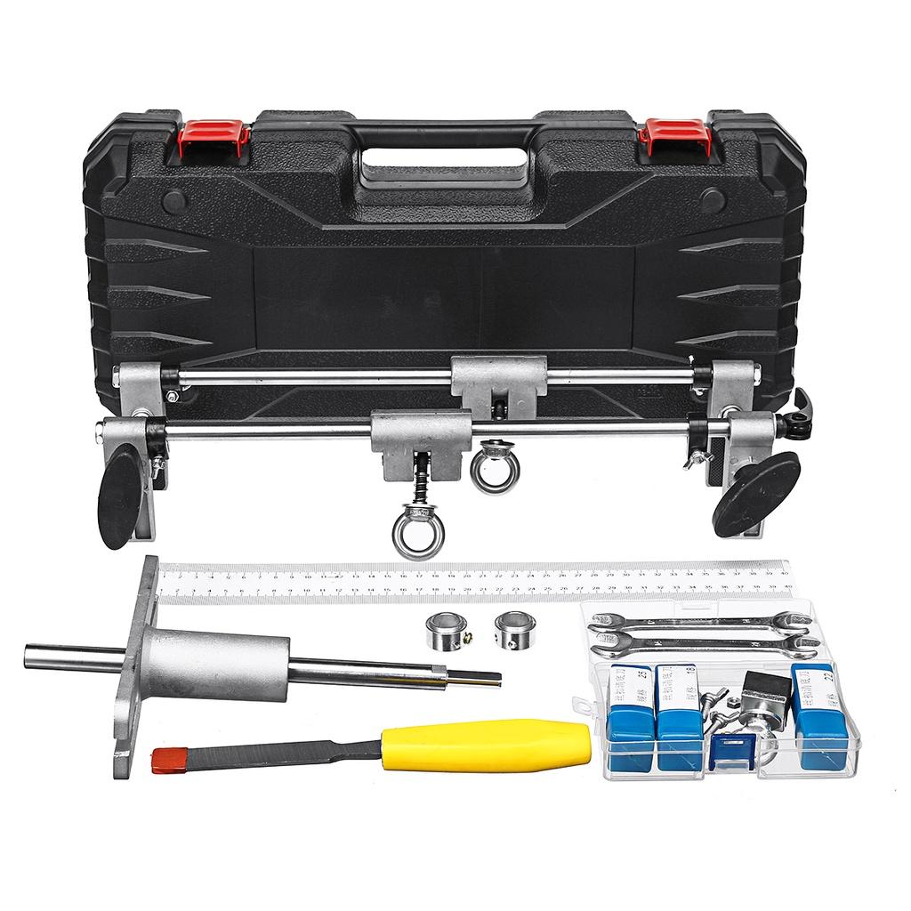 Silver Professional Mortice Lock Fitting Jig Wood Cutters Chisel Door Morticer Kit 18/22/25mm Locksmith Woodworking Maintenance Tool