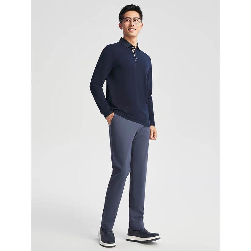 Youngor Men s Slim Fit Long Sleeve Polo Shirt XL