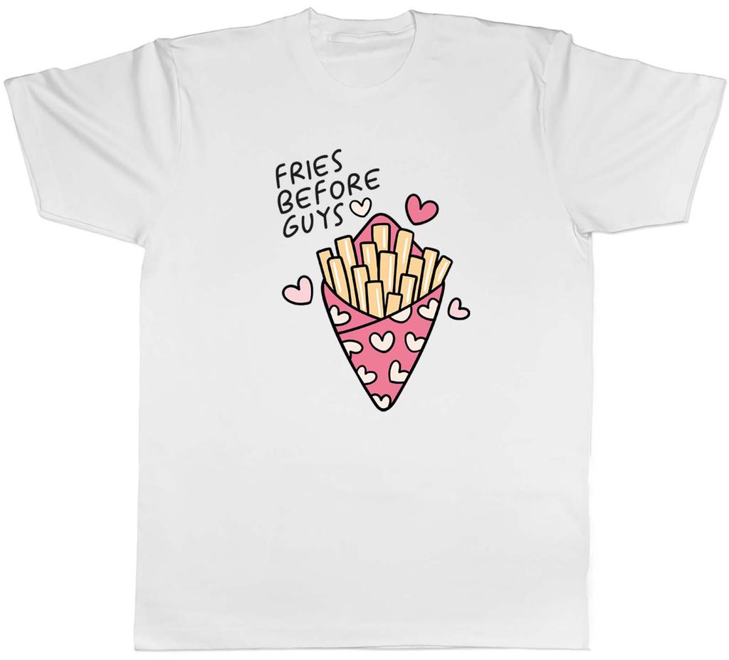 Unisexs T Shirt Funny Valentines Fries Before Guys Unisex Tee Gift