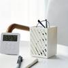 1pc-Simple Wall-mounted Pen Holder Student Desktop Stick-on Pencil Case Mini Makeup Brush Storage Case Storage Organizer