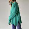 Autumn Winter Women Loose Knit Sweater High Neck Warm Comfortable