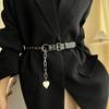 Style Eyecatching Punk Metal Chain Heart Waist Belt Accessory For Young Women