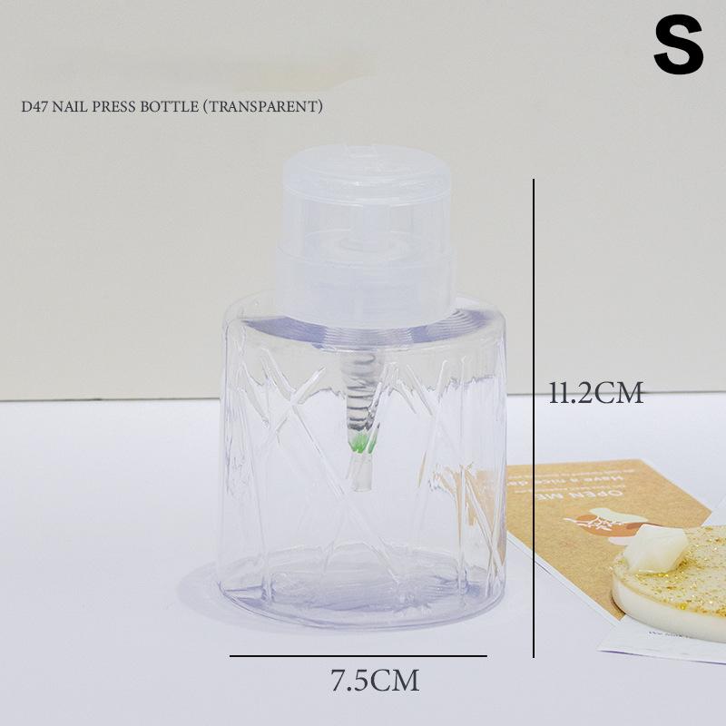 

Бутылочки для ногтей многоразового использования Пустой дозатор для ногтей Средство для снятия лака Очиститель Бутылочки для макияжа Маникюрный инструмент S прозрачный